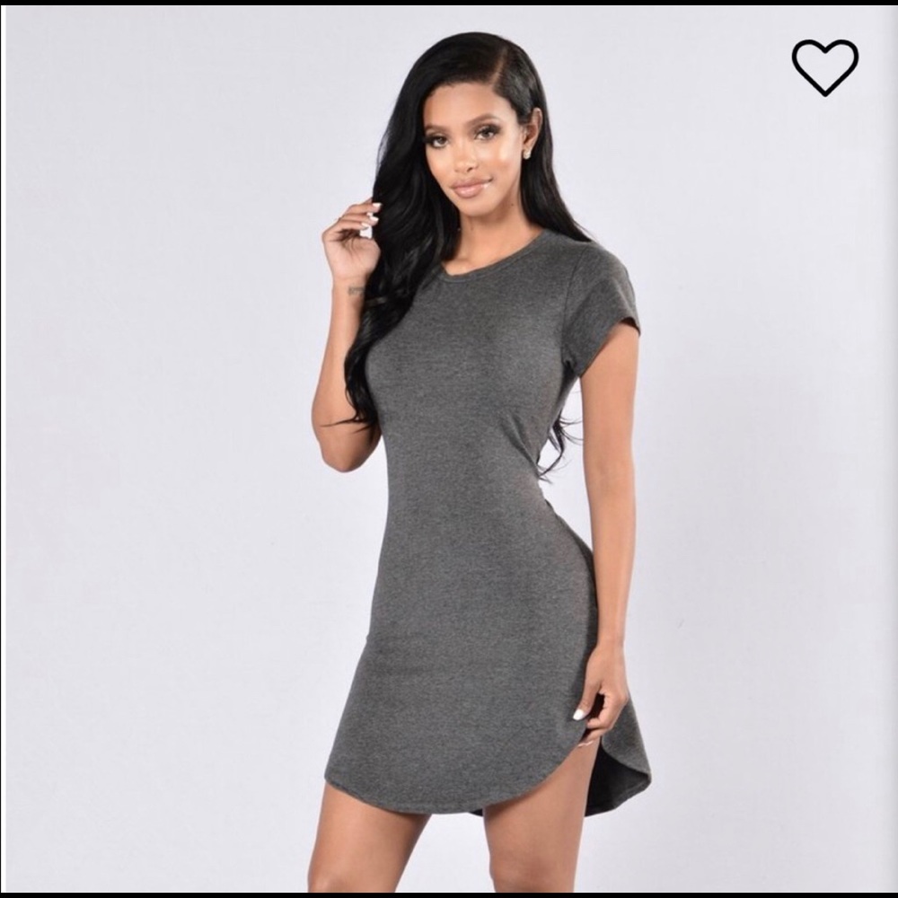 Grey Tunic Mini Dress